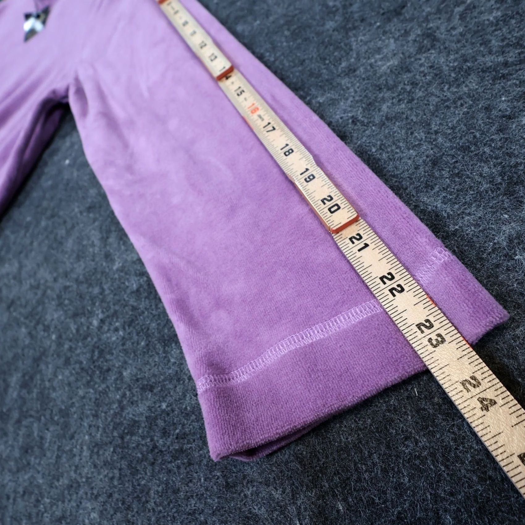 Velour Serengeti Velour Pullover Womens Large Purple Long Sleeve Pocket Top Size L / US 10 / IT 46 - 4 Thumbnail