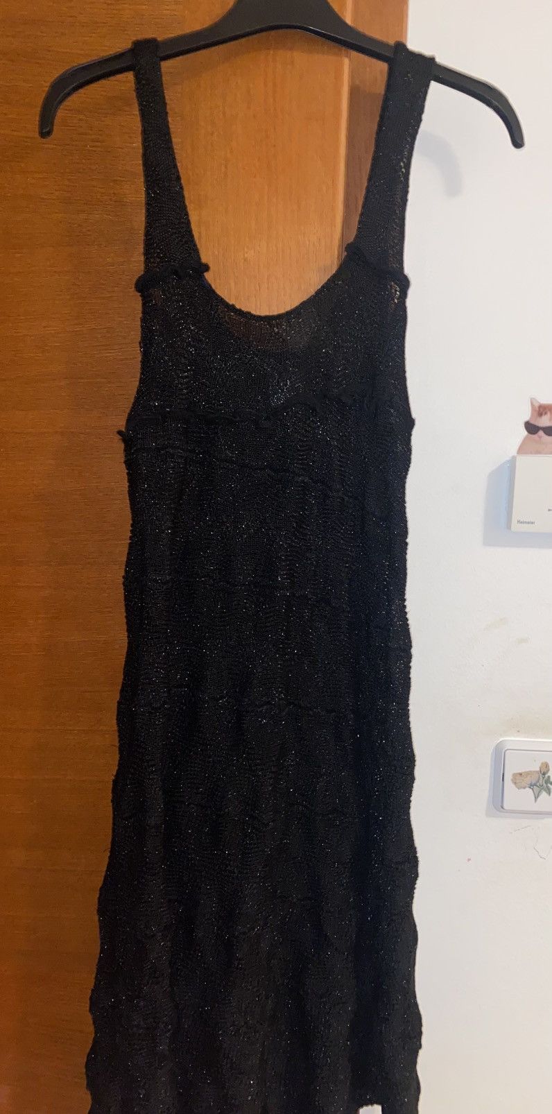 Other Black crocheted dress handmade Size M / US 6-8 / IT 42-44 - 4 Thumbnail