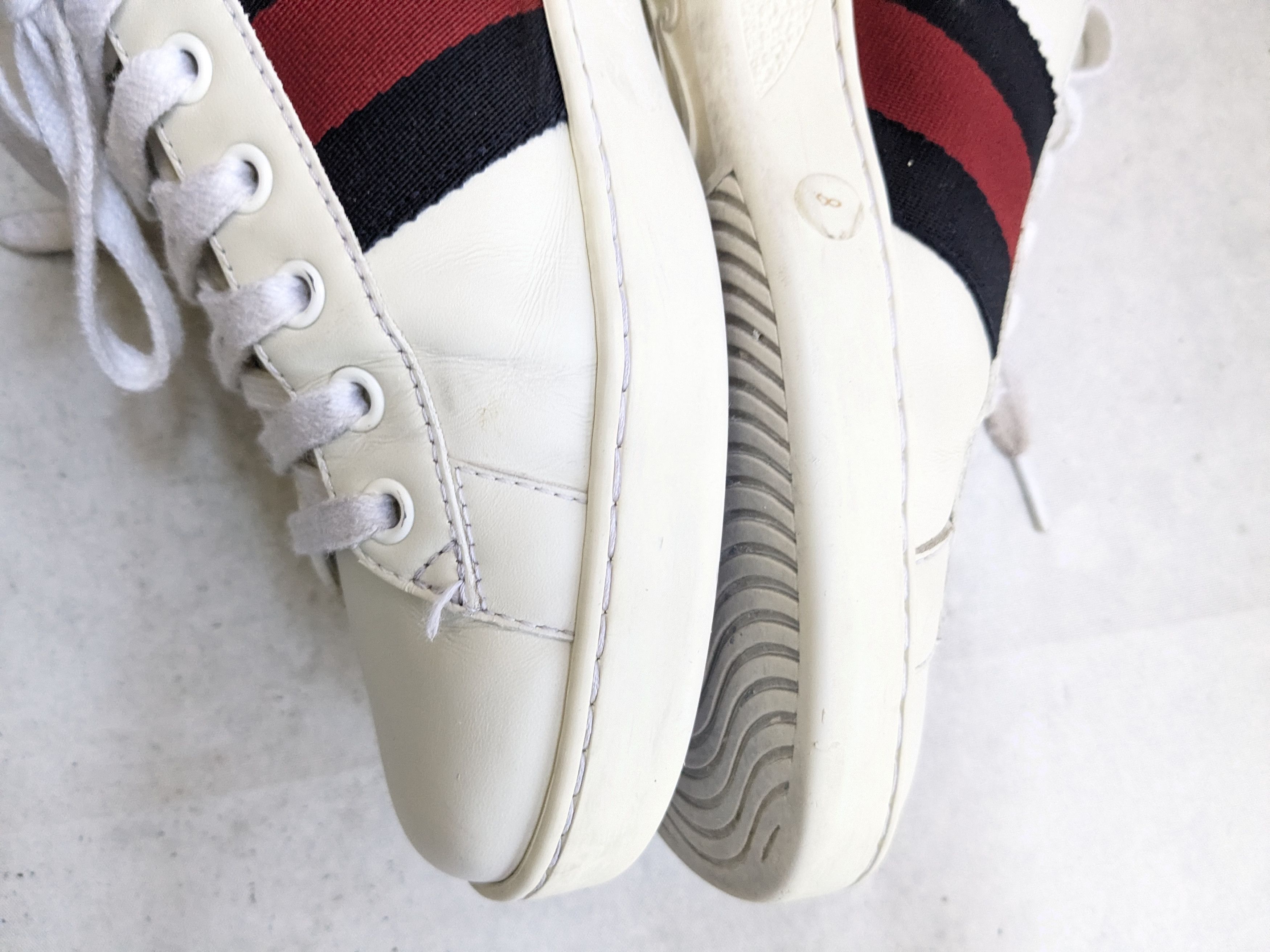 Gucci Gucci Ace Sneakers Loved 8.5 White Low Tops Leather Size US 8.5 / EU 41-42 - 8 Thumbnail
