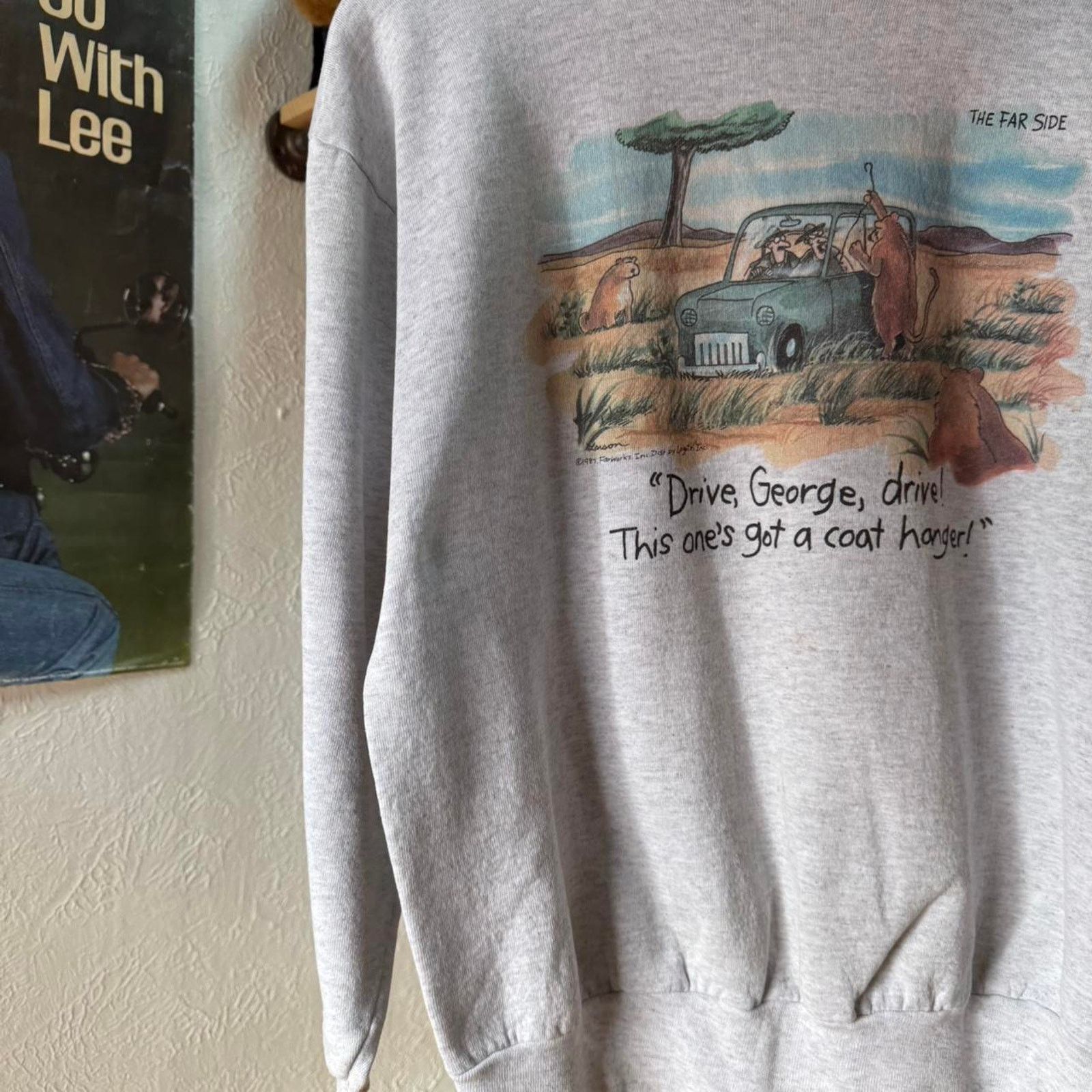 Vintage Vintage 90s Farside Safari Comic Humor Crewneck Size US XL / EU 56 / 4 - 5 Thumbnail