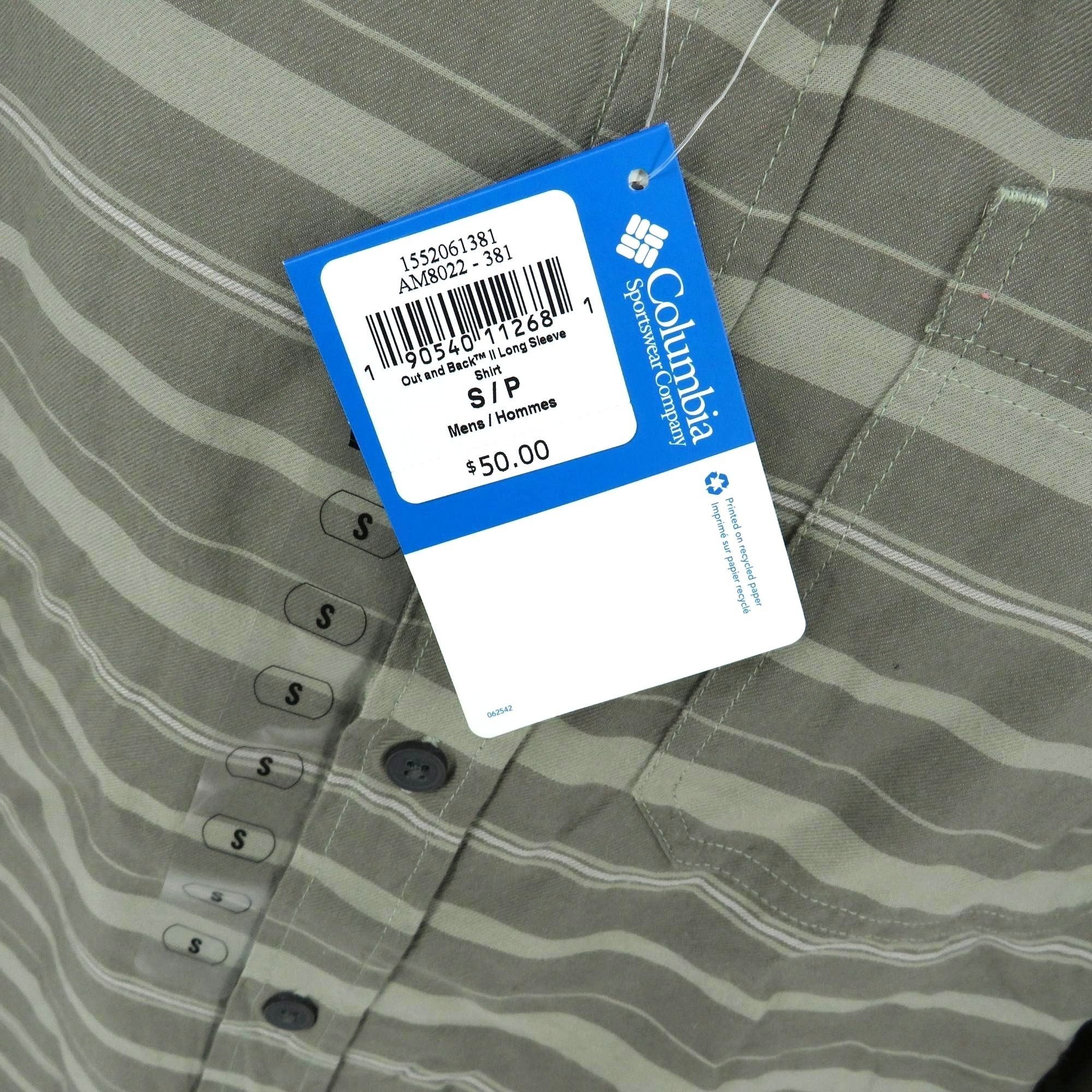 Columbia Columbia Men's Small Striped Long-Sleeve Button-Down Shirt G Size US S / EU 44-46 / 1 - 4 Thumbnail