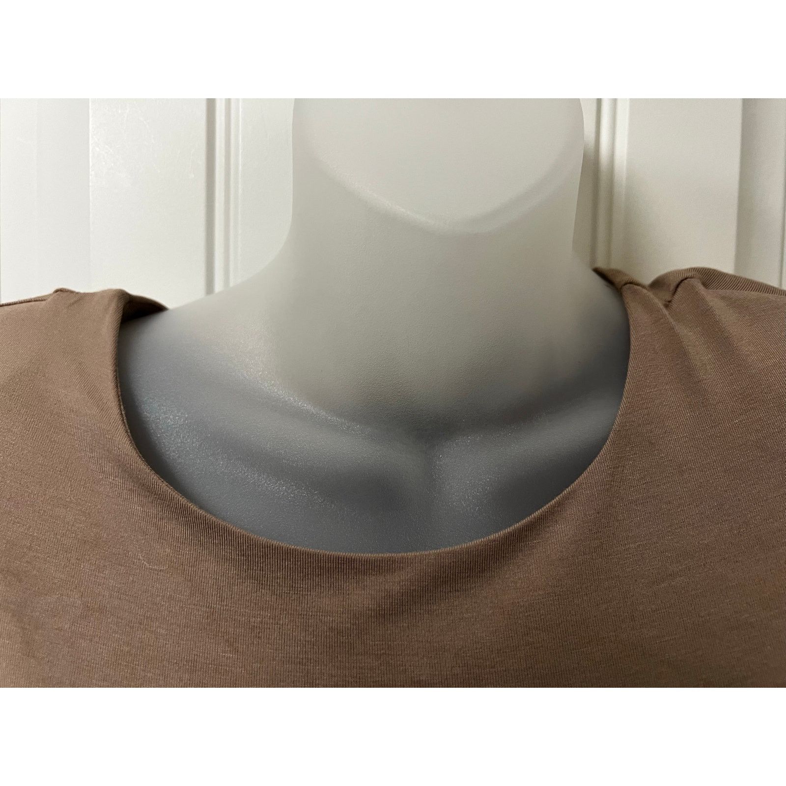 Lulus Taupe Sleeveless Padded Shoulder Bodysuit Fitted Waist Size S / US 4 / IT 40 - 6 Thumbnail