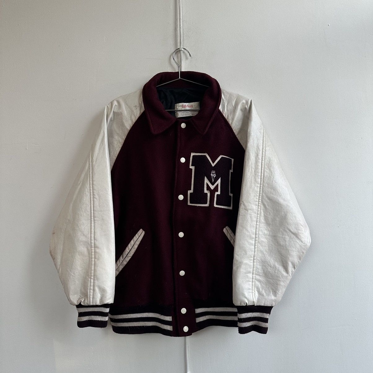 Vintage Authentic Vintage 80s Maverick USA M Leather Varsity Jacket Size US L / EU 52-54 / 3 - 12 Thumbnail