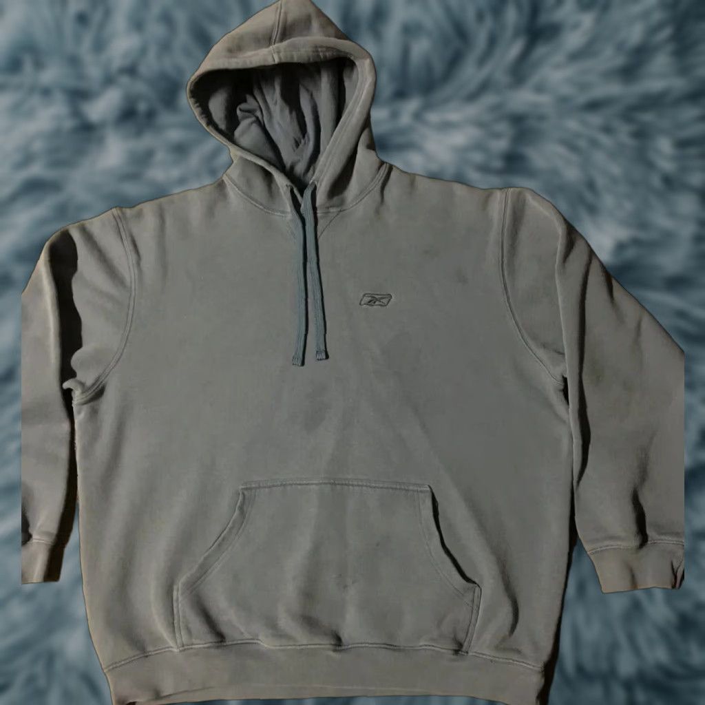 Reebok VINTAGE Reebok Hoodie Shirt XL Blue Grunge 90s Punk Hip Hop Retro Rock USA Sports Classic Pullover Mens Size US XL / EU 56 / 4 - 1 Thumbnail