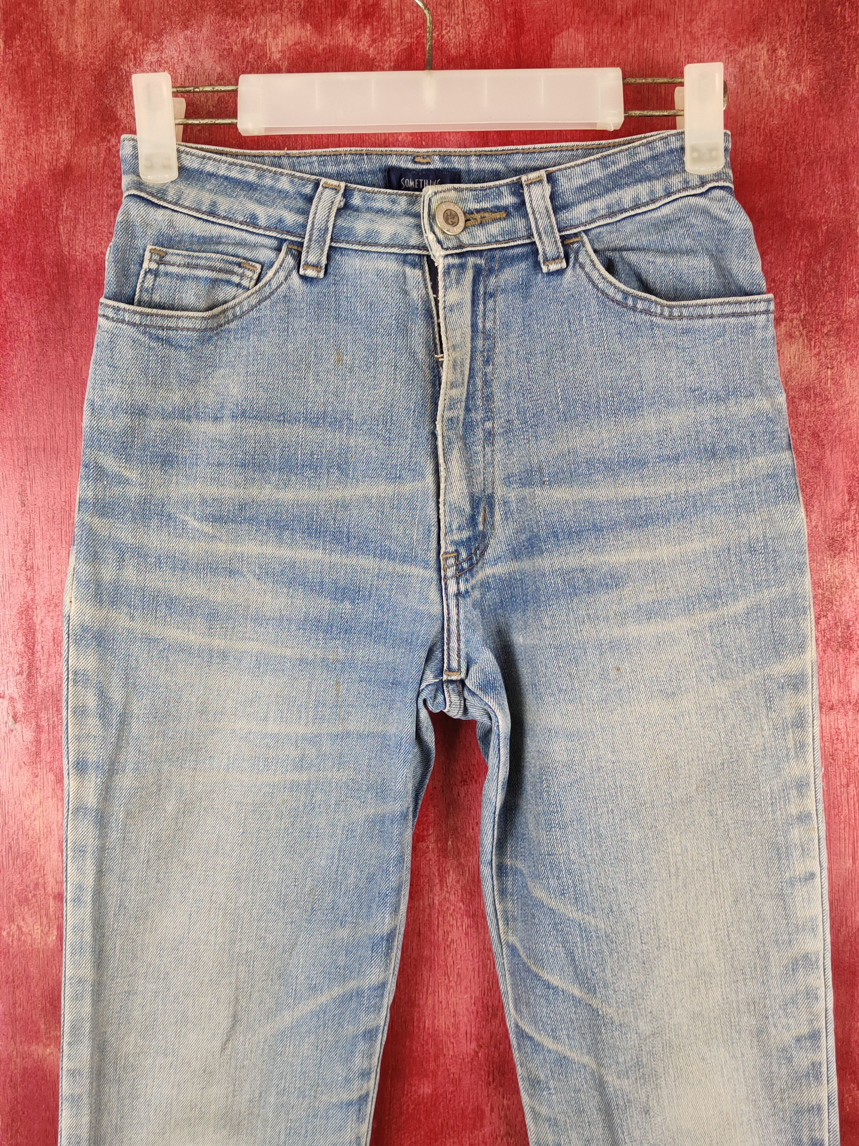 Edwin × Japanese Brand Something-Edwin Blue Faded Distressed Ripped Jeans #S1769 Size 29" - 2 Thumbnail