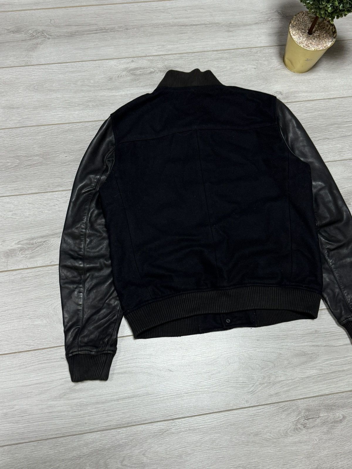 Allsaints Allsaints bomber varsity wool leather jacket buttons Size US L / EU 52-54 / 3 - 10 Thumbnail
