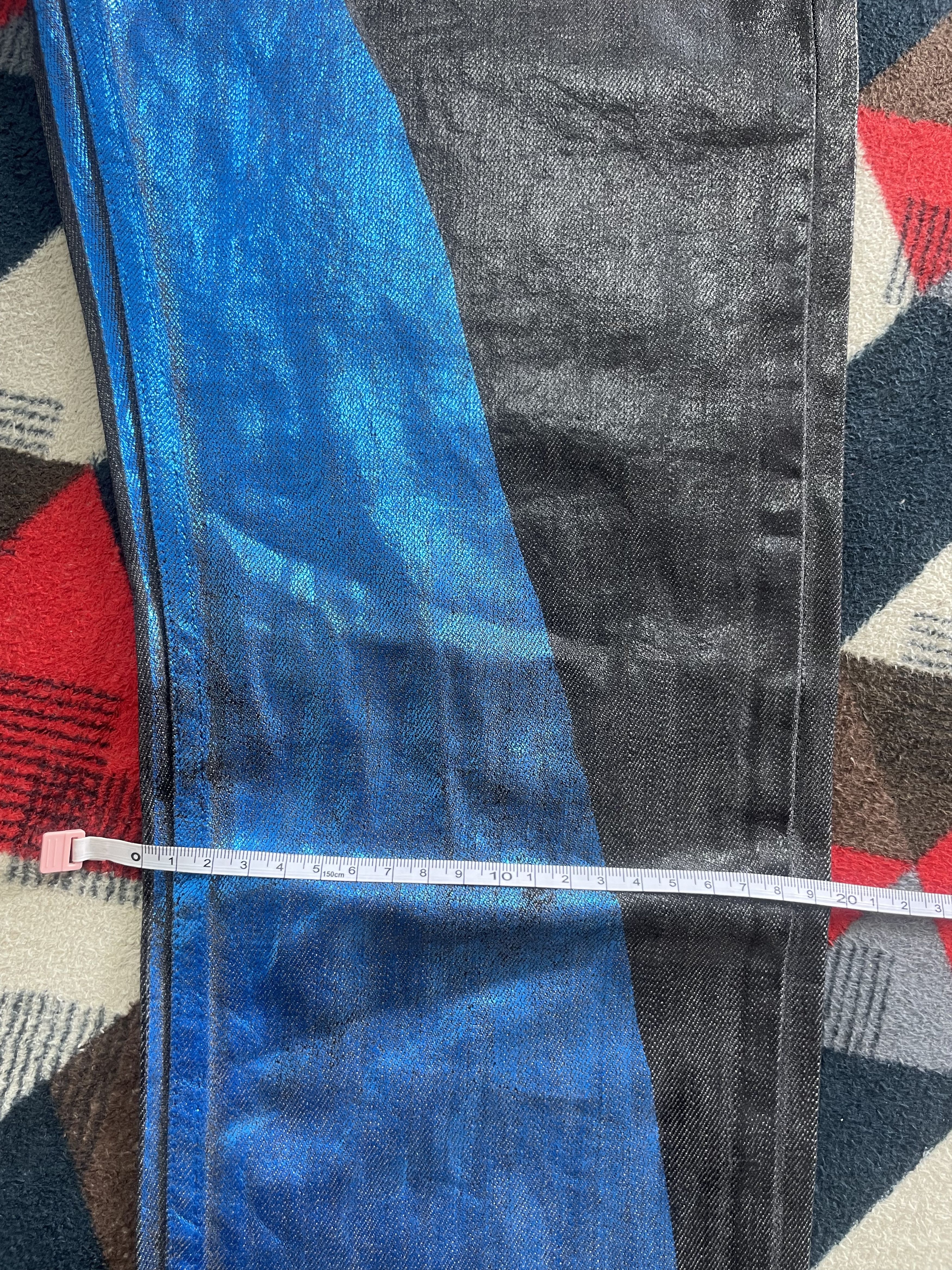 Raf Simons Raf Simons Waxed Coated Blue Painted Denim Size US 32 / EU 48 - 19 Thumbnail