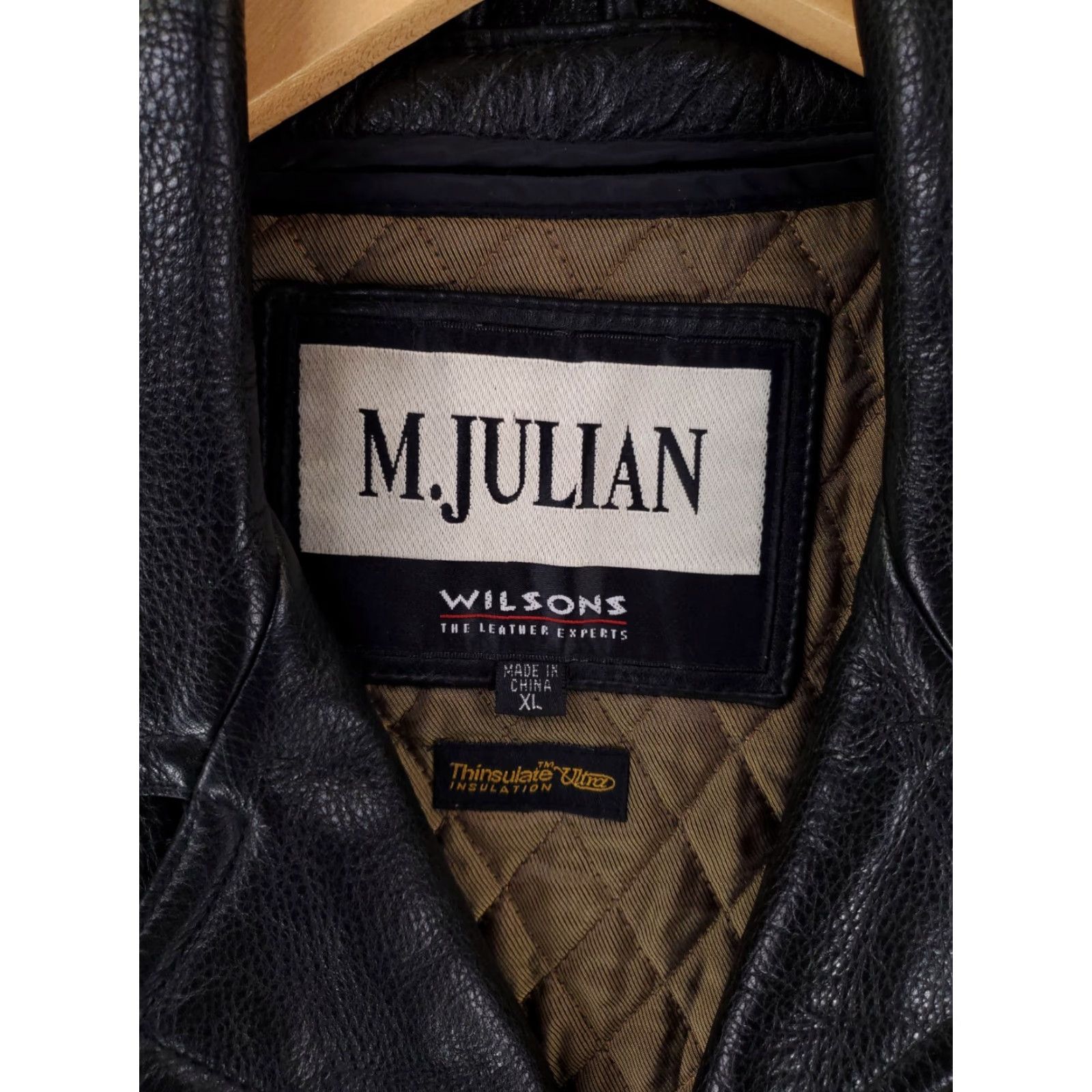 Vintage Wilsons M.Julian Black Leather Jacket Supernatural Dean Winchester Mens XL Jacket Mens XL Black Leather Overcoat Size US XL / EU 56 / 4 - 2 Thumbnail