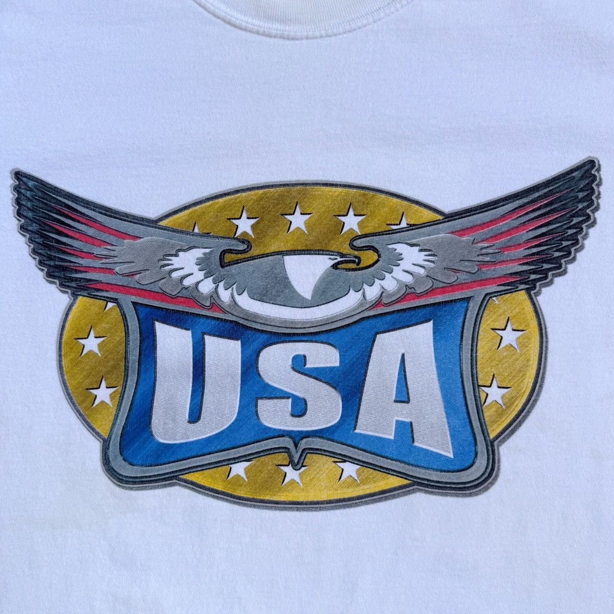 Gildan × Vintage 90s Do Not Mess With USA Vintage Americana Patriotic Shirt L Size US L / EU 52-54 / 3 - 3 Thumbnail