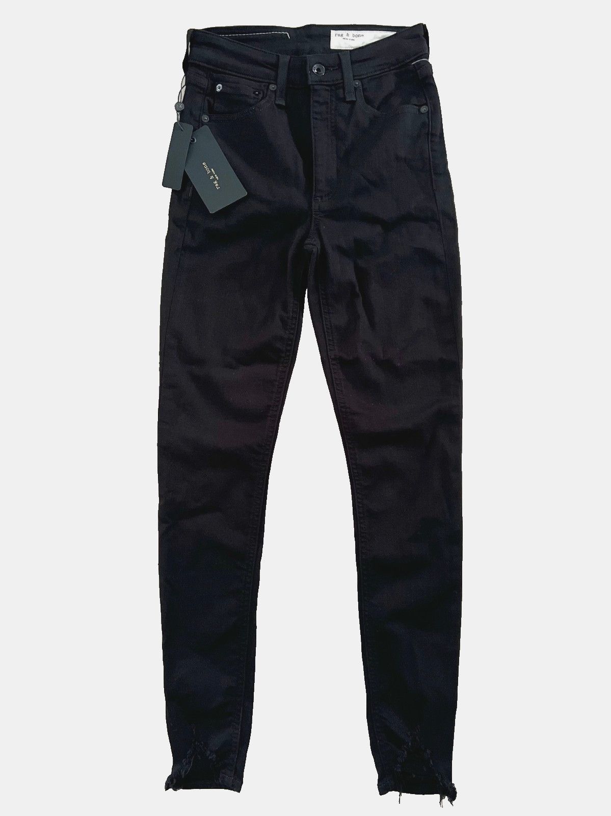 Rag & Bone Rag & Bone New York Nina High Rise Skinny Rip Hem Jeans 23 Size 23" - 3 Thumbnail
