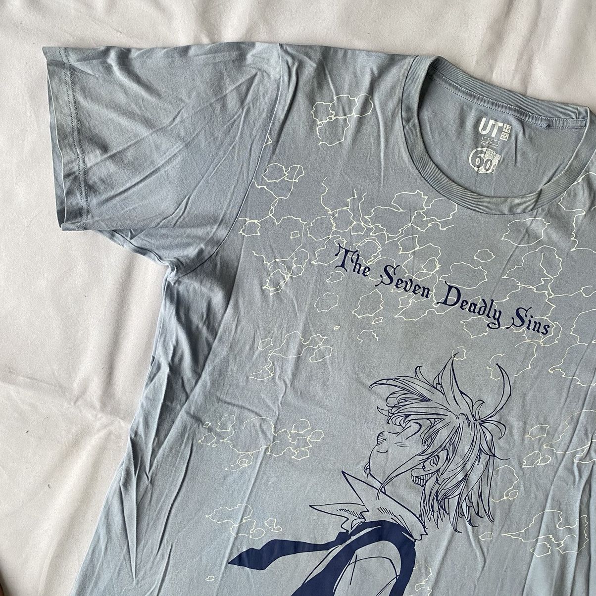 Anime × Japanese Brand × Vintage Uniqlo x Nanatsu No Taizai The Seven Deadly Sins Anima Tees Size US XL / EU 56 / 4 - 3 Thumbnail