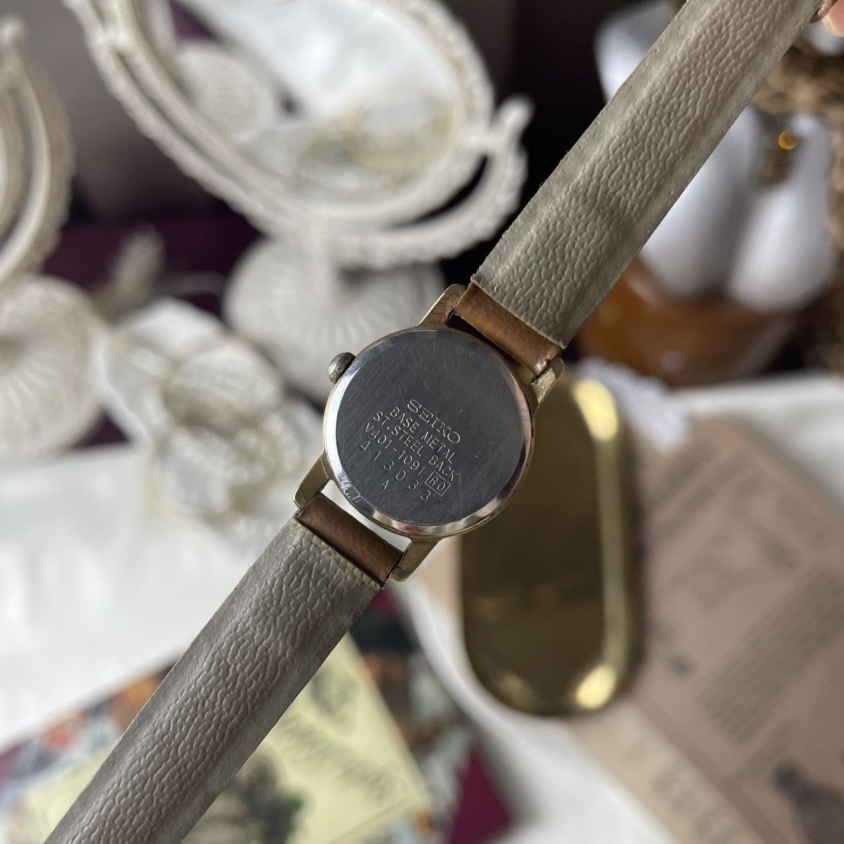 Seiko SEIKO LADY V401-1091 leather strap lady watch small vintage Size ONE SIZE - 5 Thumbnail