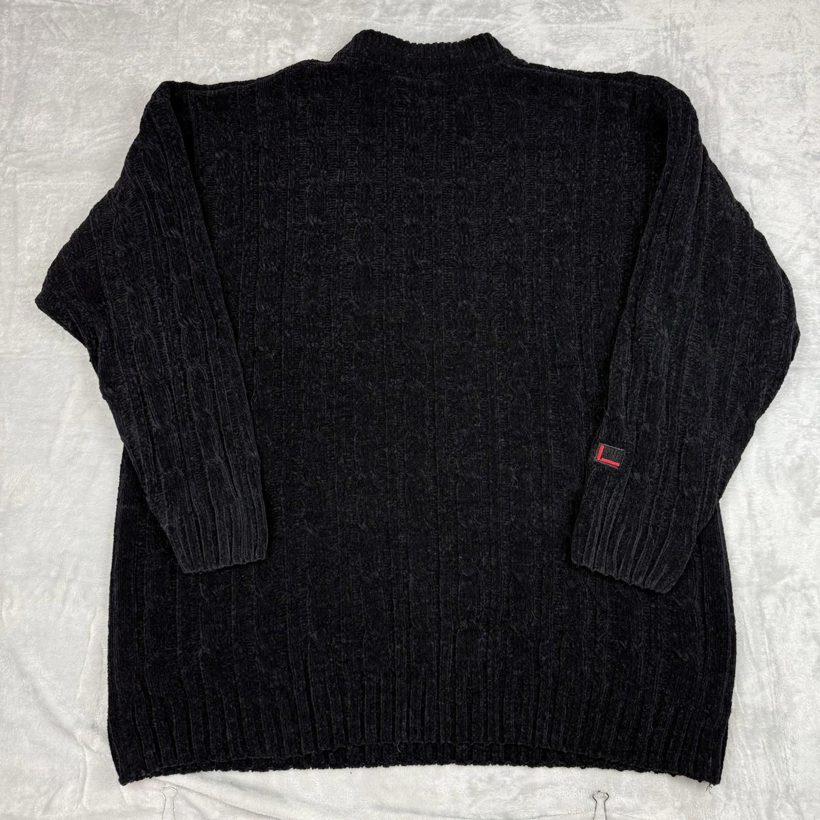 Fubu VTG FUBU Sports Black Chenille Ribbed Sweater Hip-Pop SzXL Size US XL / EU 56 / 4 - 4 Thumbnail