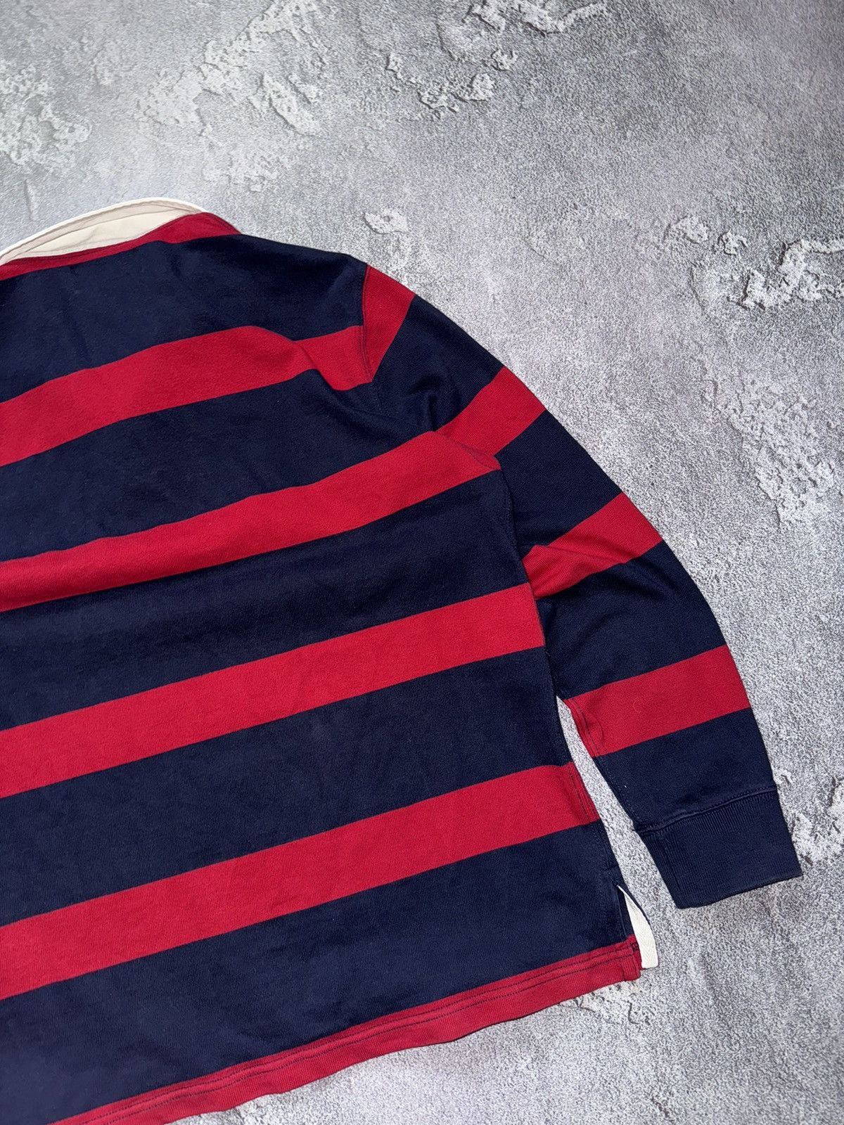 Polo Ralph Lauren × Vintage Polo Ralph Lauren M vintage sweatshirt rugby button up 90s Size US M / EU 48-50 / 2 - 18 Thumbnail