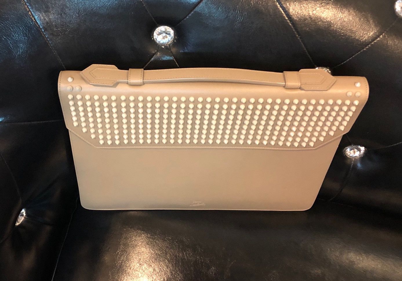 Christian Louboutin Christian Louboutin Spiked Leather Briefcase Size ONE SIZE - 10 Thumbnail