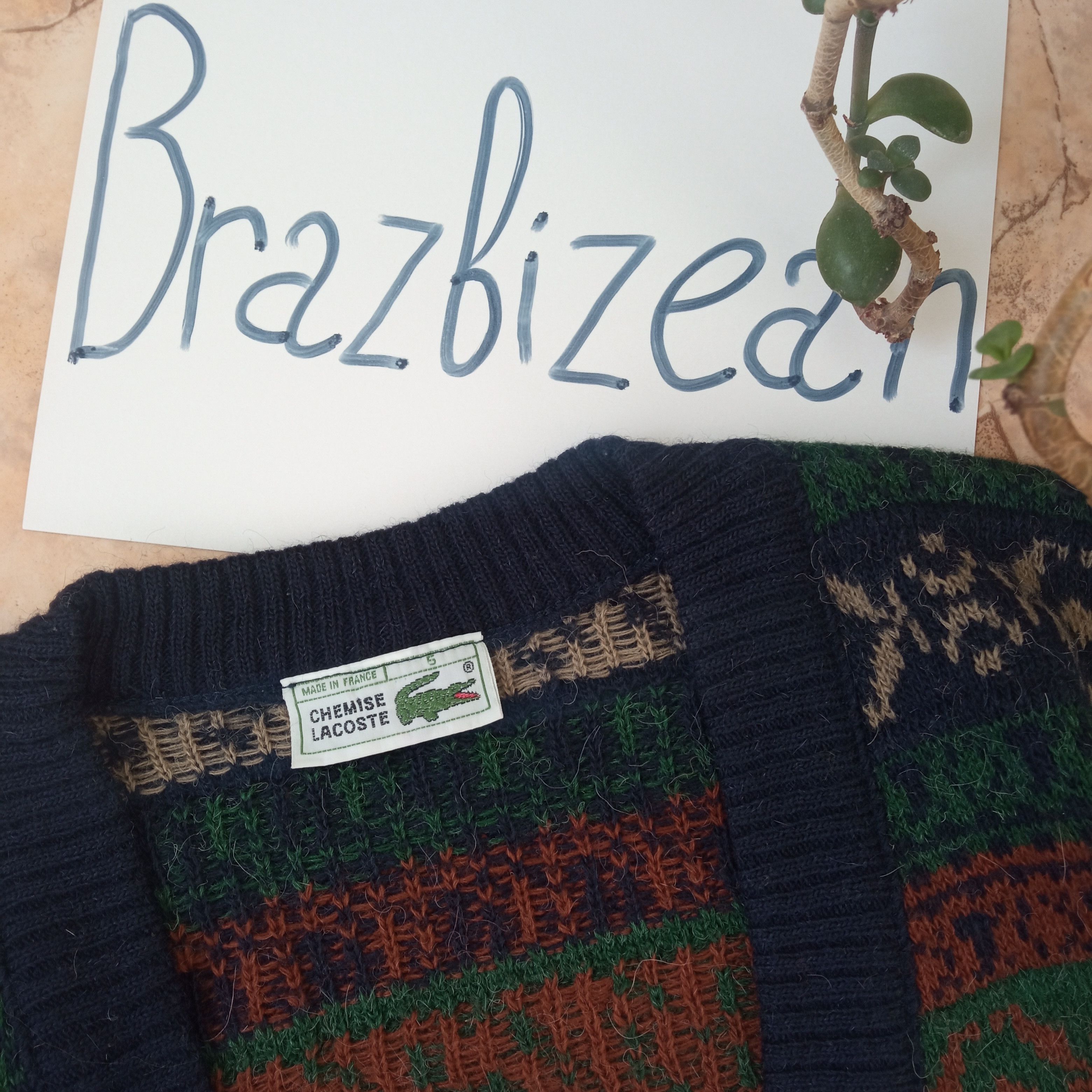 Lacoste × Vintage Lacoste crazy vintage sweater Size US M / EU 48-50 / 2 - 3 Thumbnail