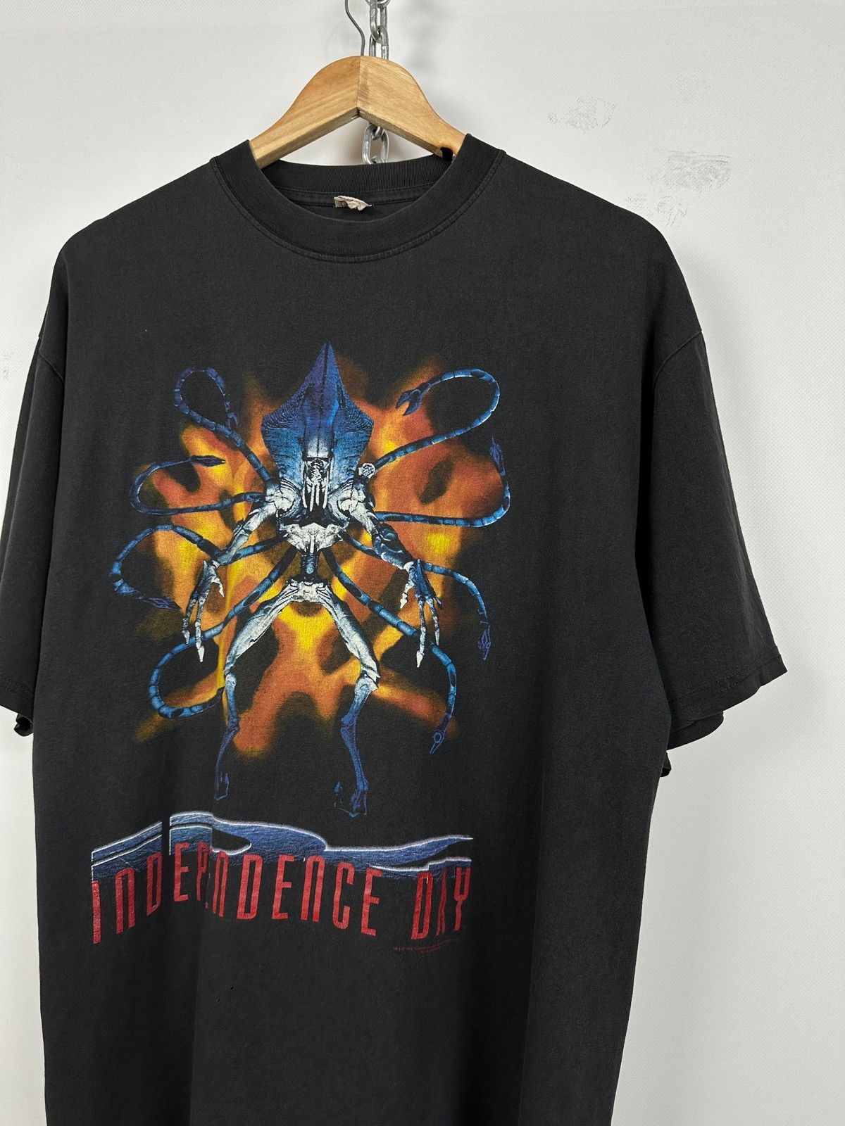 Vintage 1994 Vintage Independence Day Alien UFO Sci Fi MOVIE T-Shirt Size US L / EU 52-54 / 3 - 3 Thumbnail