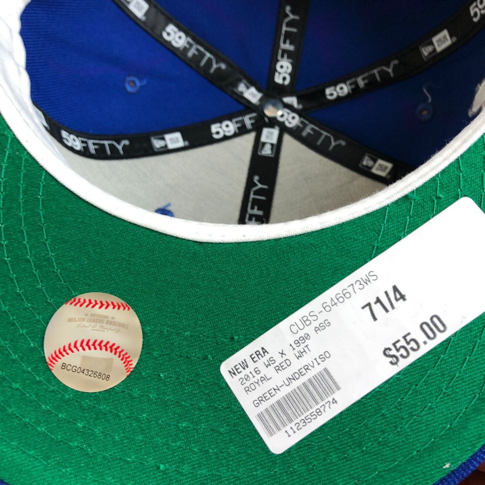 New Era CHICAGO CUBS 2010 WORLD SERIES PATCH BLUE CAP HAT SIZE 7 1/4 Size ONE SIZE - 7 Thumbnail