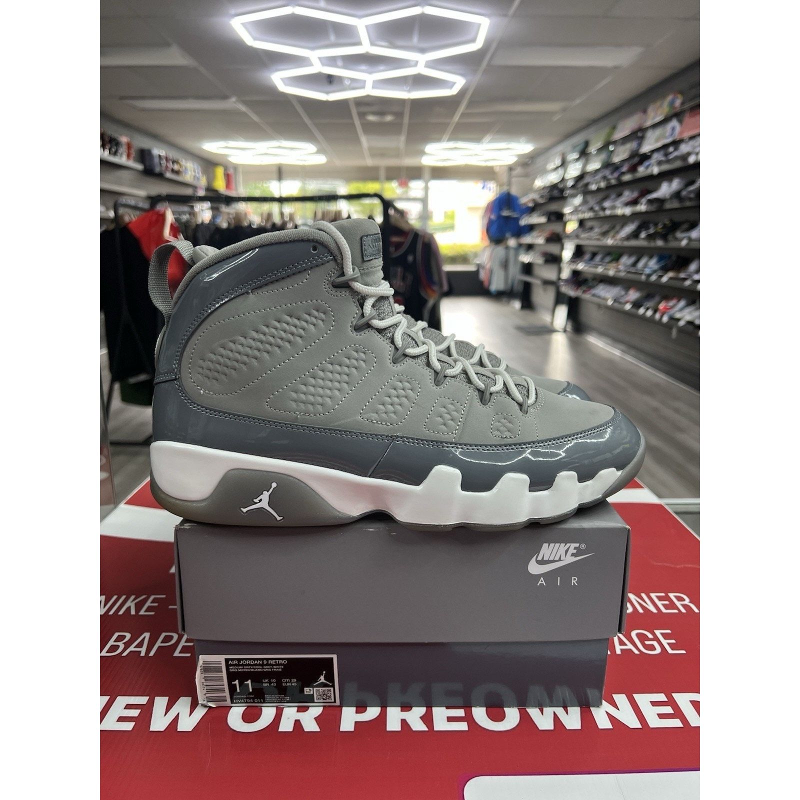 Jordan Brand Air Jordan 9 Retro Cool Grey (2025) Size 11 (HV4794-011) Size US 11 / EU 44 - 1 Thumbnail