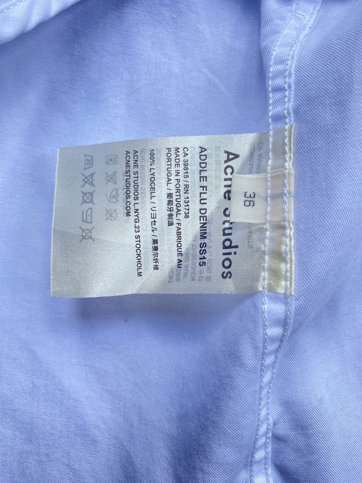 Acne Studios Acne Studios White Hidden Button Long Sleeve Shirt Size XS / US 0-2 / IT 36-38 - 8 Thumbnail