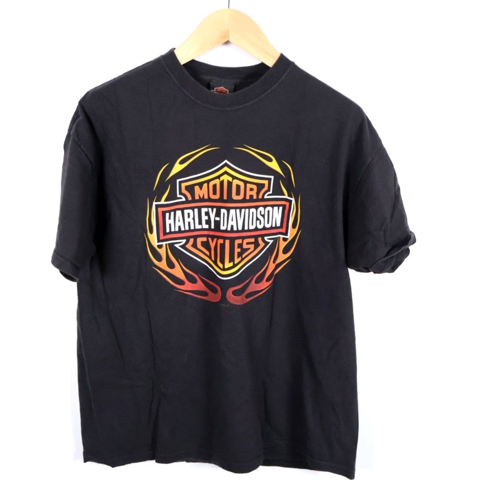Harley Davidson Harley-Davidson T-Shirt Men's Large Black Denali Alaska Mt. McKinley Flames Y2K Size US L / EU 52-54 / 3 - 2 Thumbnail
