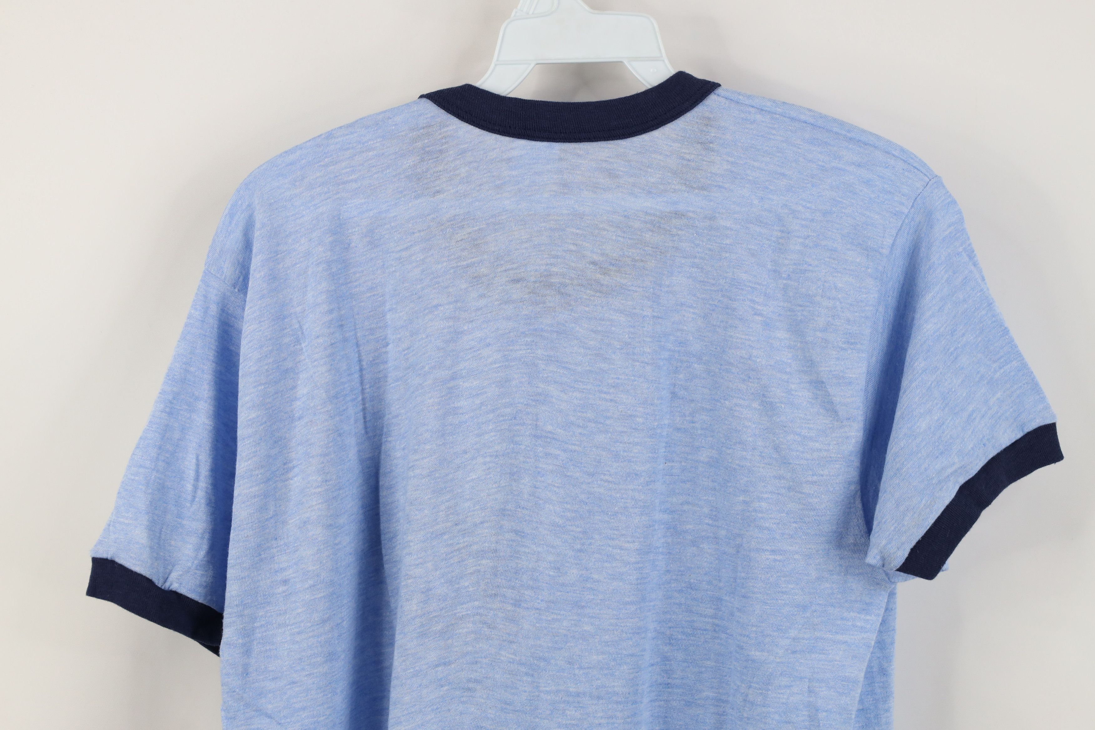 Vintage Vintage 70s Healthknit 10,000 Meter Run Ringer T-Shirt USA Size US XL / EU 56 / 4 - 11 Thumbnail