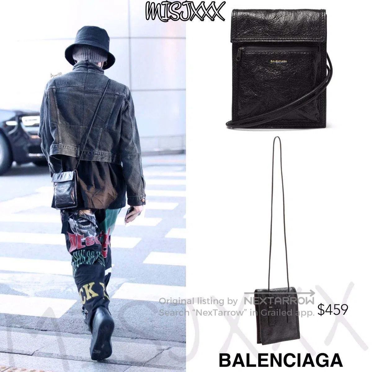 Balenciaga Balenciaga Classic Small Logo Lamb Leather Crossbody Bag Size ONE SIZE - 5 Thumbnail