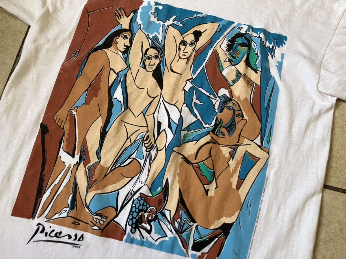 Vintage Vintage Picasso 80s Tee Size US L / EU 52-54 / 3 - 3 Thumbnail