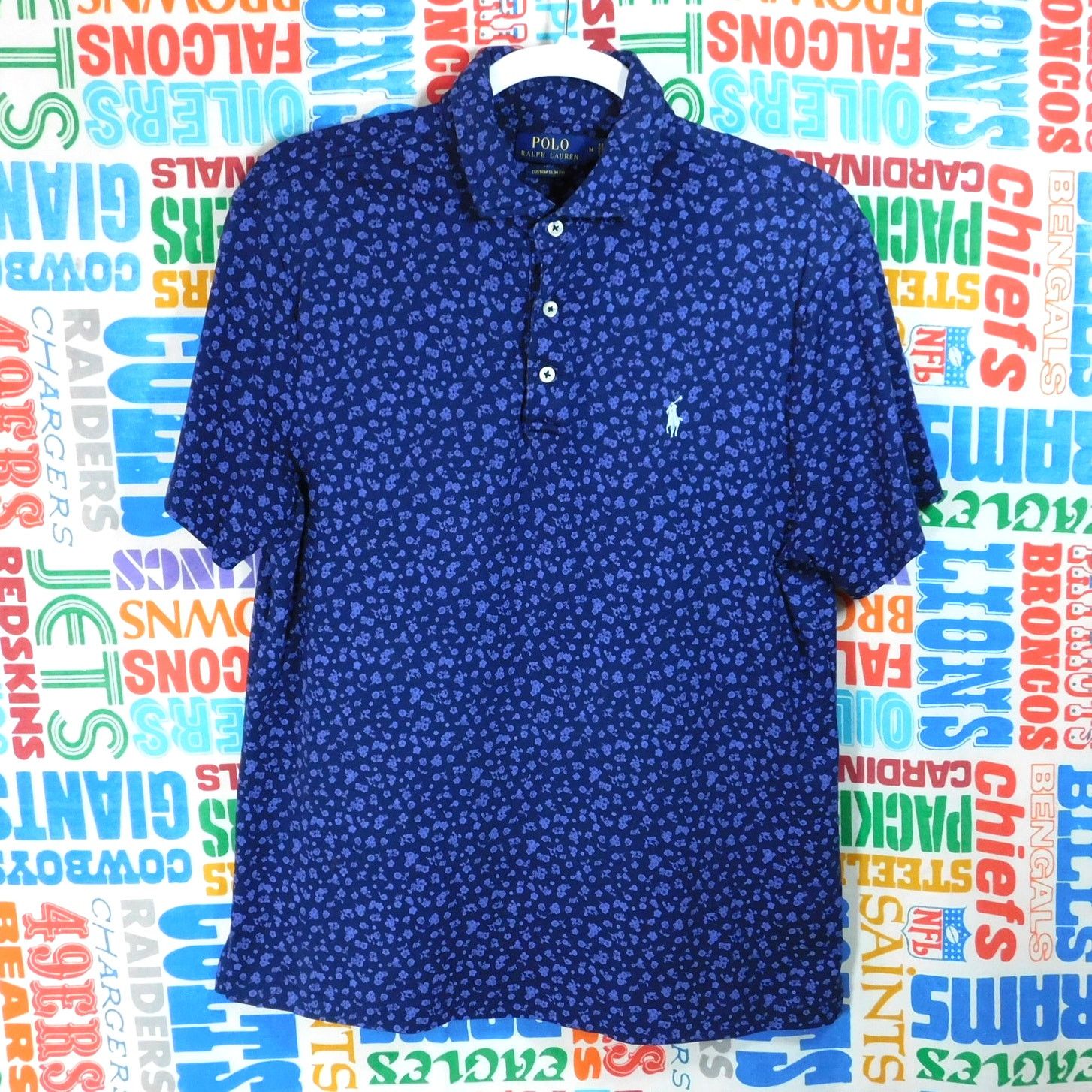 Polo Ralph Lauren Polo Ralph Lauren Custom Slim Fit Floral Blue Shirt Size M Size US M / EU 48-50 / 2 - 1 Thumbnail