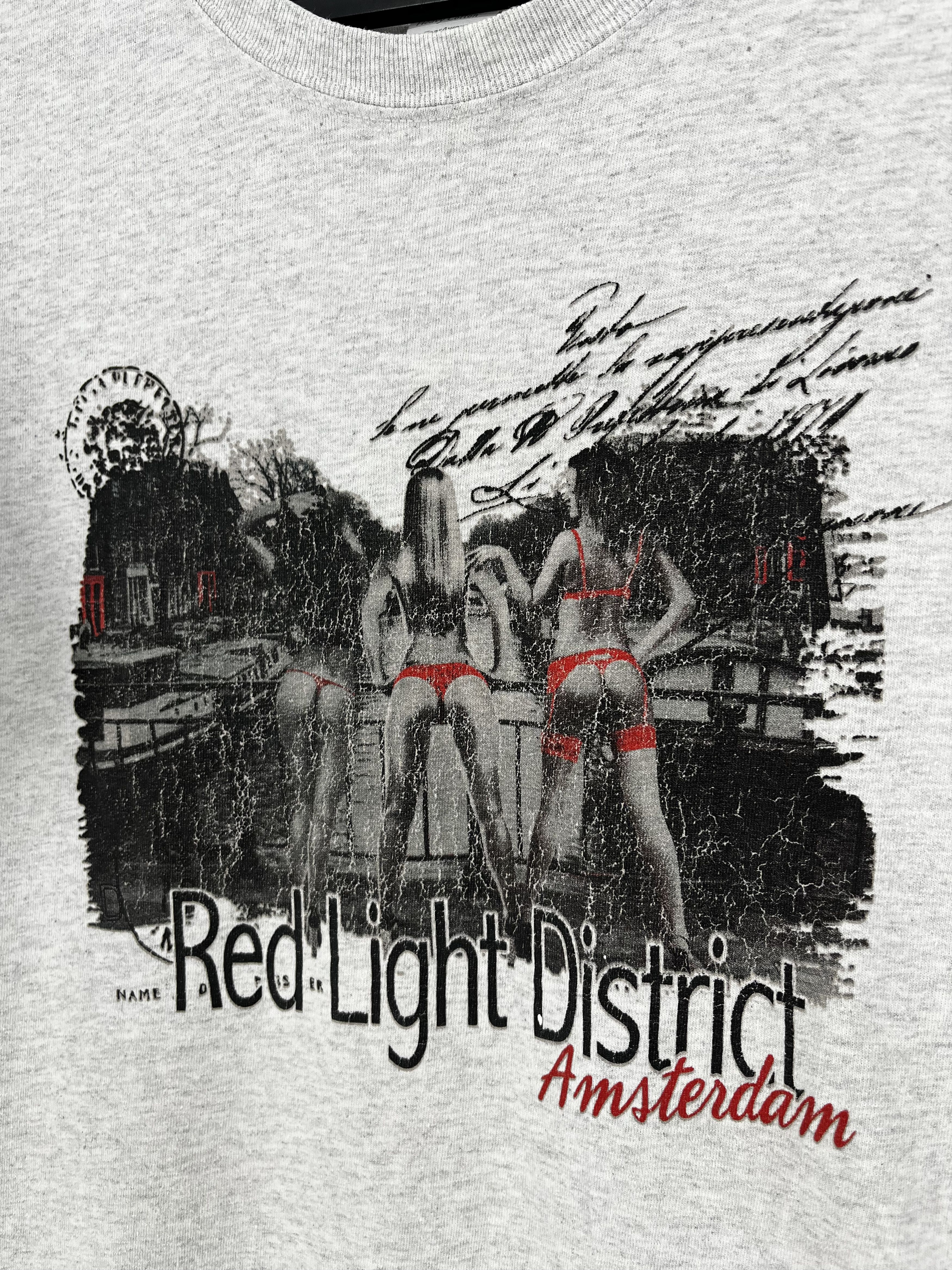 Hook-Ups Vintage 00s Amsterdam red light district graphic tee Size US XL / EU 56 / 4 - 8 Thumbnail