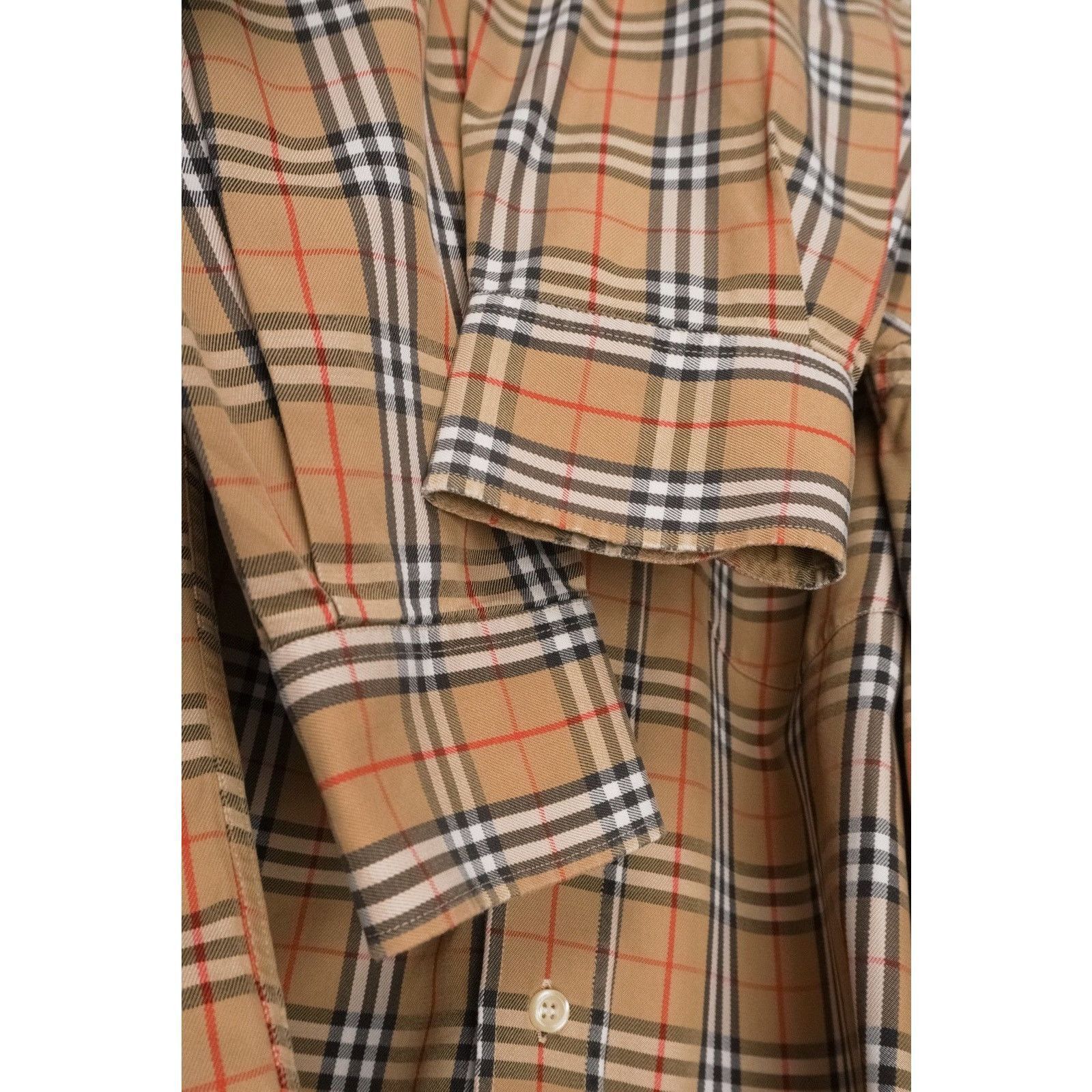 Burberry Vintage burberry classic check nova brown long sleeve shirt Size US L / EU 52-54 / 3 - 6 Thumbnail