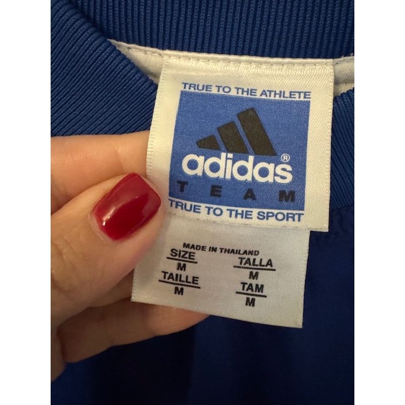 Adidas Vintage Adidas Windbreaker Blue V Neck Lined Pullover M Size US M / EU 48-50 / 2 - 5 Thumbnail