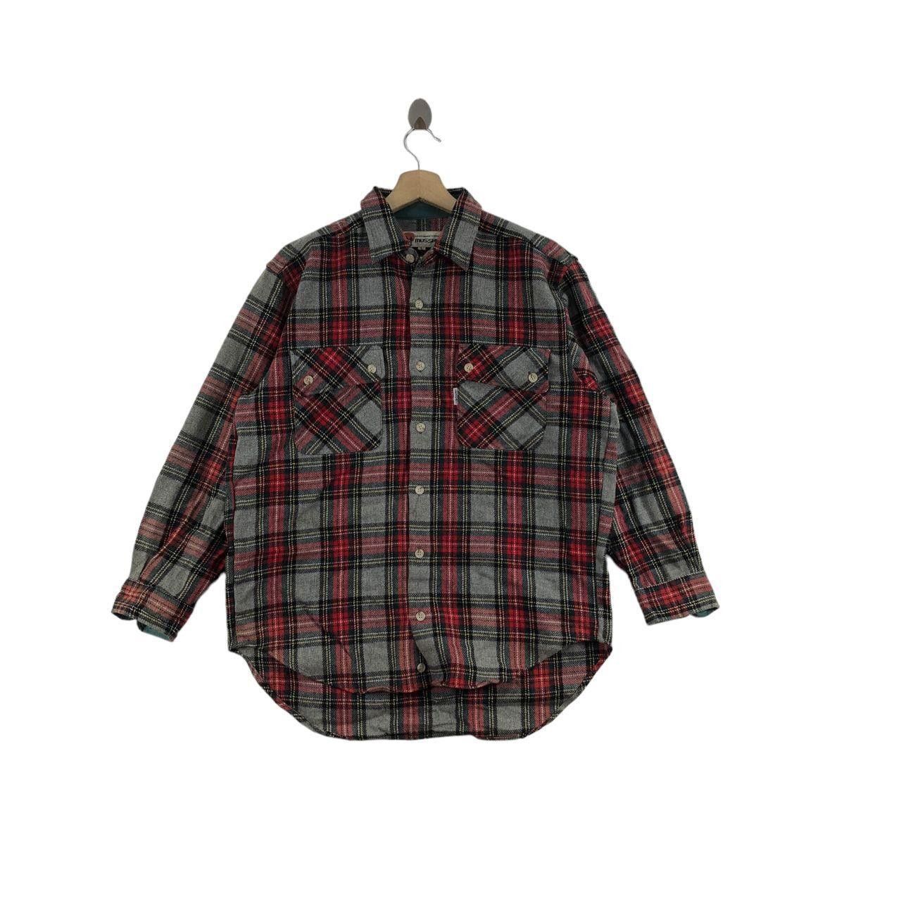 Other MUSSHU JAPAN Pocket Tartan Casual Tee Shirt Western Plaids Size US L / EU 52-54 / 3 - 1 Thumbnail