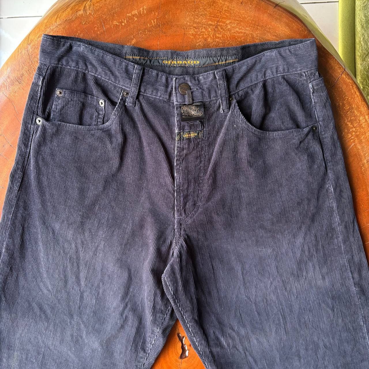 Marithe + Francois Girbaud Vintage Marithe Francois Girbaud MFG Navy Corduroy Pants Size US 33 - 3 Thumbnail