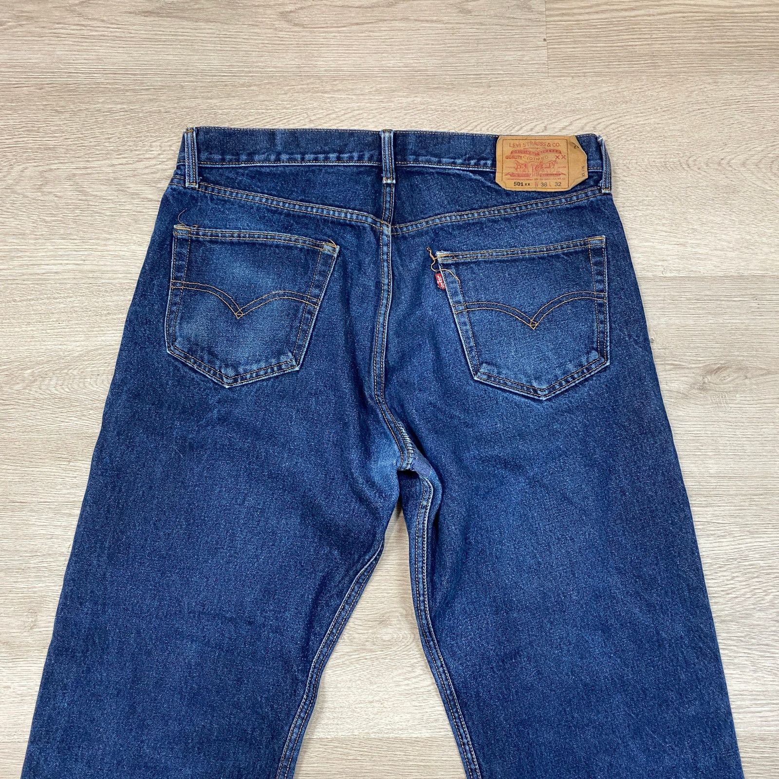 Levi's × Vintage VTG 90s Levi's 501 XX Straight Leg Jeans 36x30 Made in USA Size US 36 / EU 52 - 2 Thumbnail
