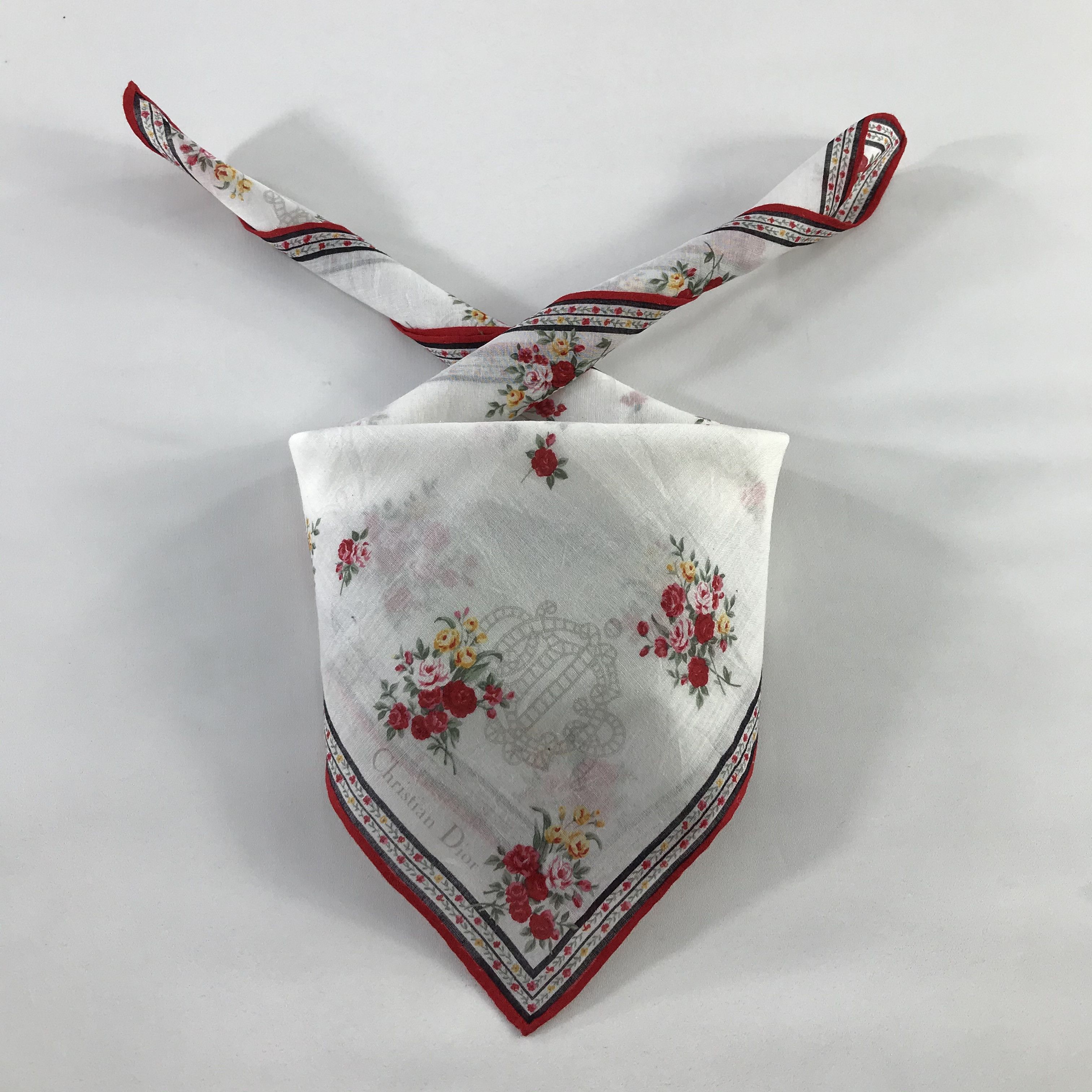 Christian Dior Monsieur × Vintage Christian Dior Bandana / Handkerchief / Neckerchief - S622 Size ONE SIZE - 3 Thumbnail