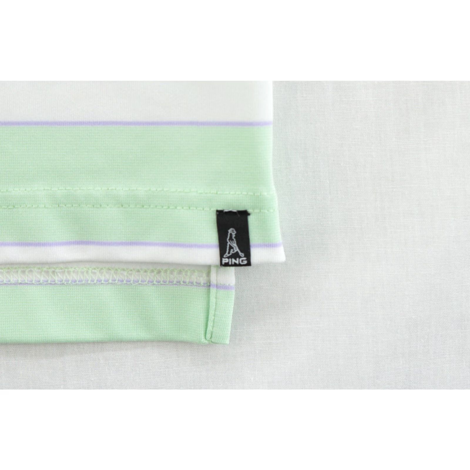 Vintage PING Performance Polo Shirt Men XL Green Ocean Front Striped Golf Texas Star Shirt XL Mens Green Ocean Front Striped Polo Size US XL / EU 56 / 4 - 7 Thumbnail