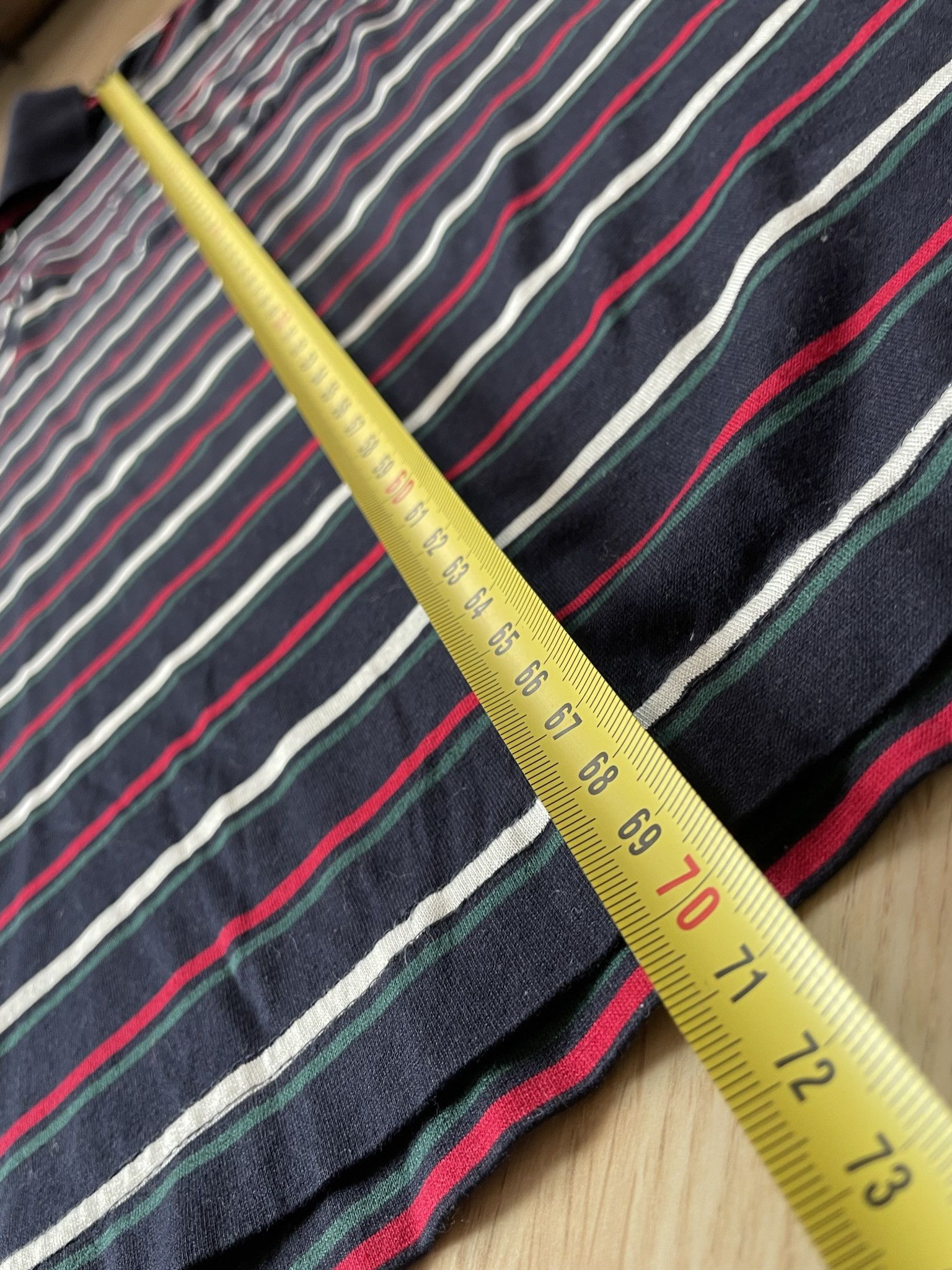 Yves Saint Laurent VINTAGE YSL YVES SAINT LAURENT STRIPED POLO Size US XL / EU 56 / 4 - 6 Thumbnail