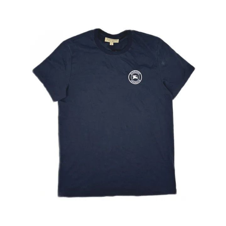 Burberry Burberry Burberry SS21 Logo T-Shirt in Dark Blue-2507 Size US M / EU 48-50 / 2 - 1 Thumbnail