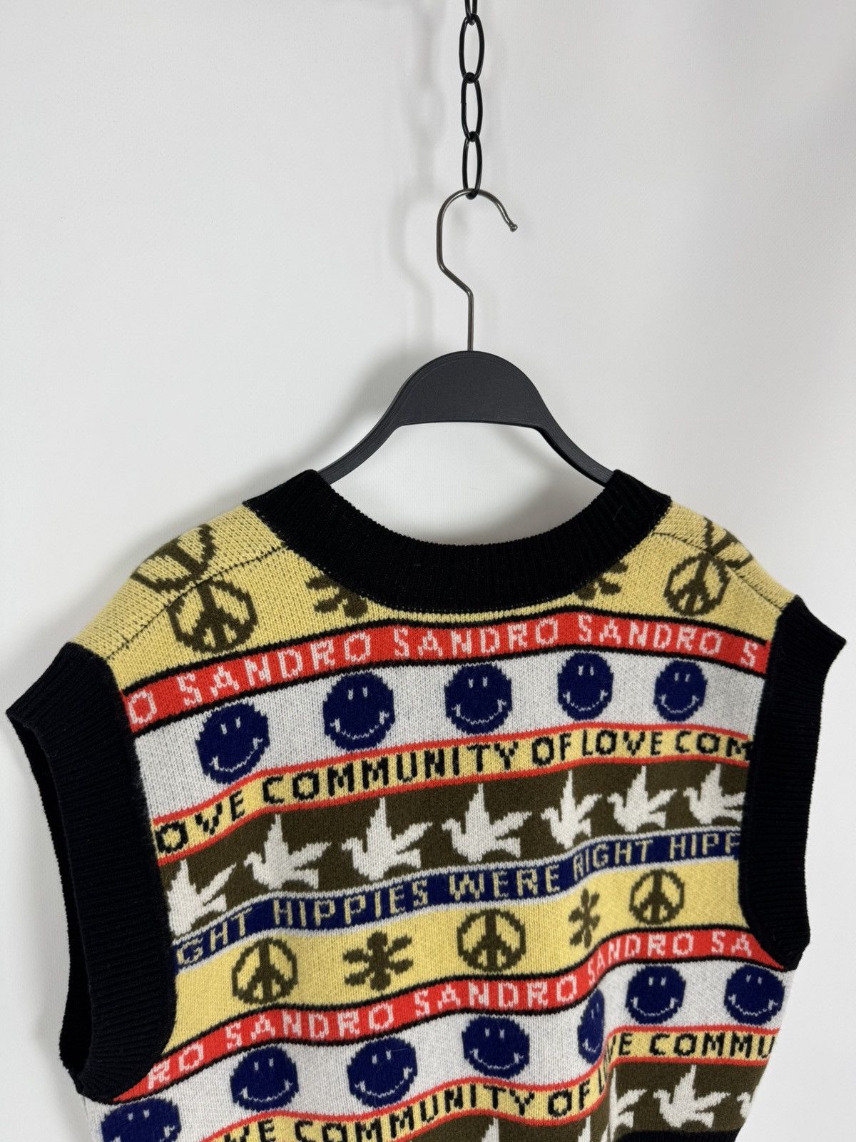 Sandro Sandro x Smiley Sleeveless Sweater With Motif Size M / US 6-8 / IT 42-44 - 10 Thumbnail