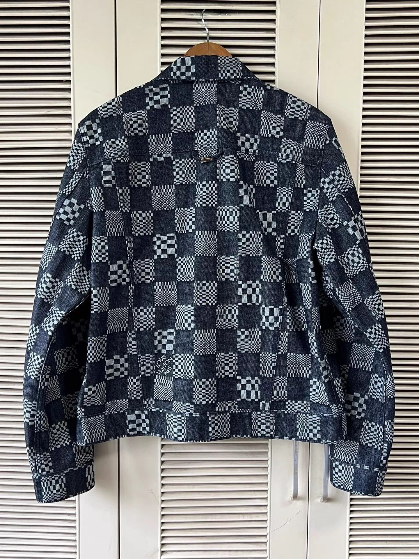 Louis Vuitton Multi Checkered Denim Jacket Size US M / EU 48-50 / 2 - 2 Thumbnail