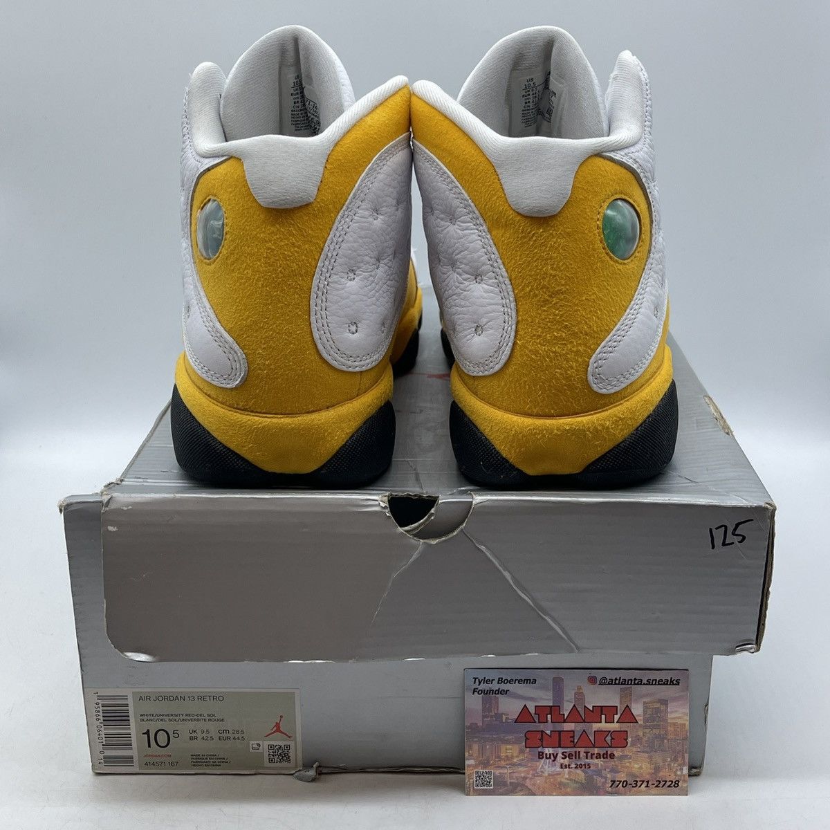 Jordan Brand Air Jordan 13 del sol Size US 10.5 / EU 43-44 - 3 Thumbnail