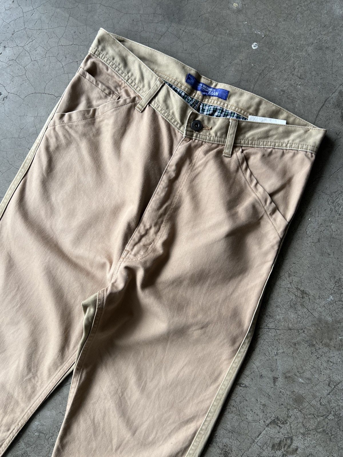 Junya Watanabe Junya Watanabe - S/S’10 Two Tone Cinch Back Chino Pants Size US 32 / EU 48 - 4 Thumbnail