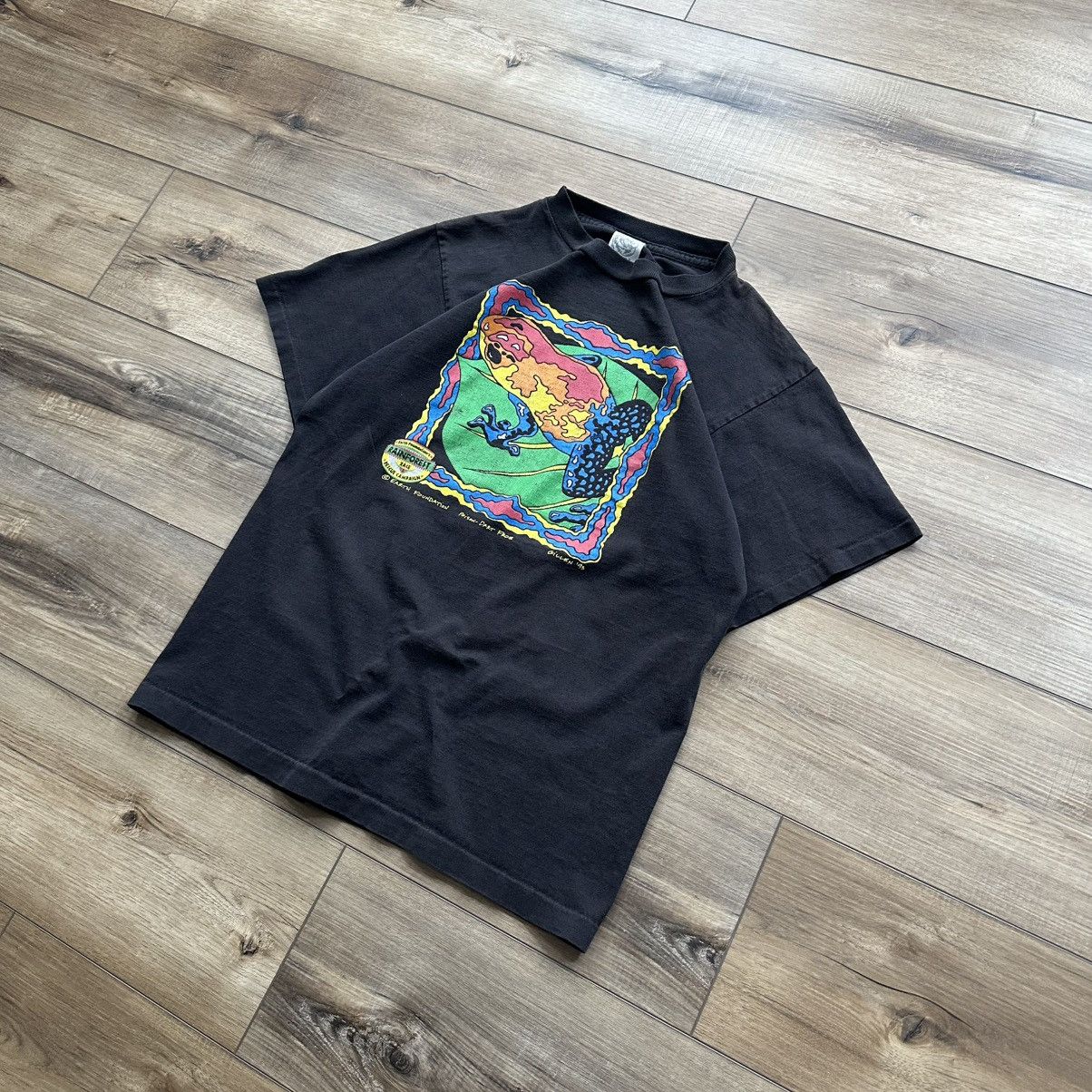 Other 1993 Earth Foundation Single Stitch Poison Dart Frog Tee Size US M / EU 48-50 / 2 - 3 Thumbnail