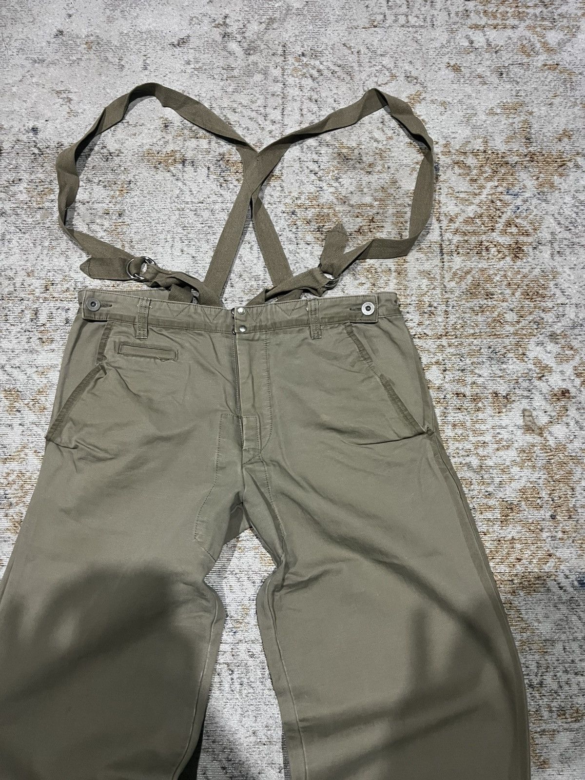 Maison MIHARA YASUHIRO Early 2000s Mihara Yasuhiro Suspender Military Pants Size US 32 / EU 48 - 4 Thumbnail