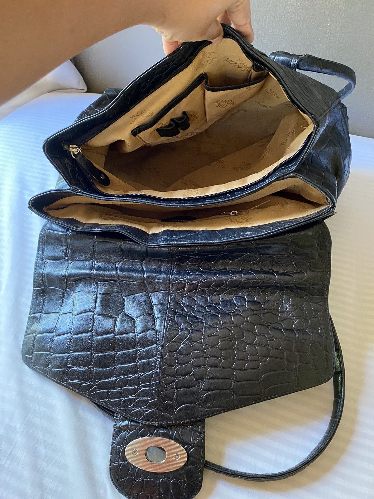 Designer × Vintage The monte Black handbag Size ONE SIZE - 20 Thumbnail
