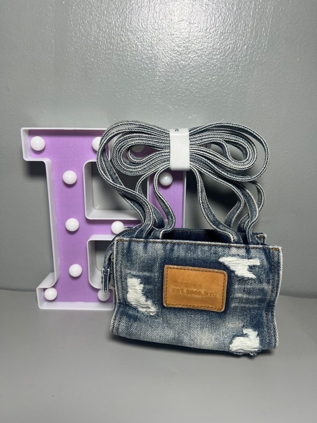 Telfar Small distressed denim blue Telfar Size ONE SIZE - 5 Thumbnail