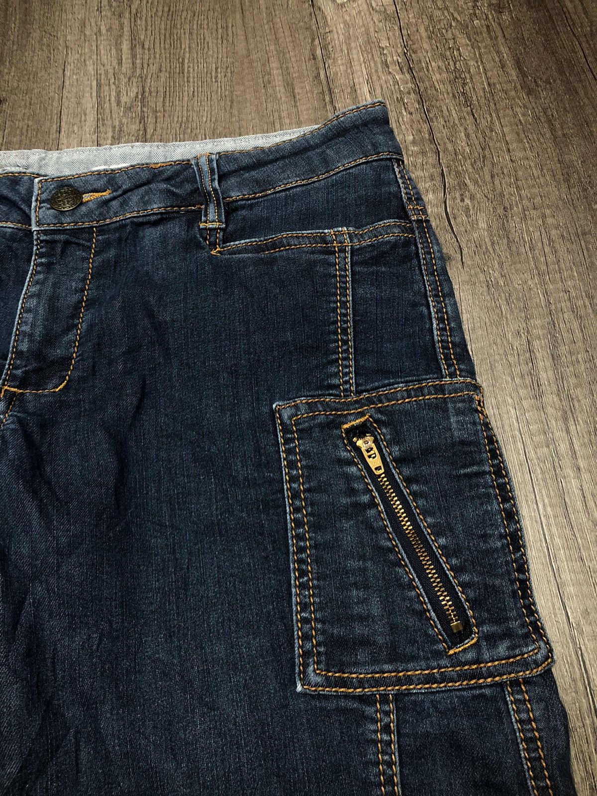 Designer × Japanese Brand Lui Chantant Multi Pocket Jeans Cargo Style Unisex Design Size US 32 / EU 48 - 14 Thumbnail