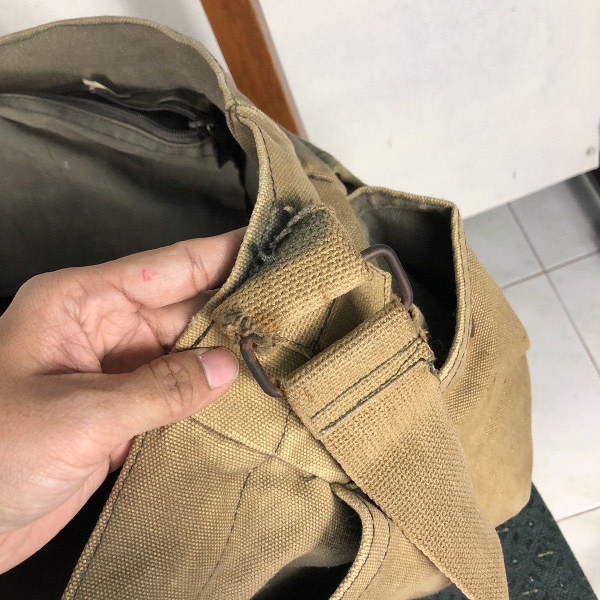 Vintage Vintage Military Worker Sling Bag Duck Canvas Buzz Ricksons Size ONE SIZE - 15 Thumbnail
