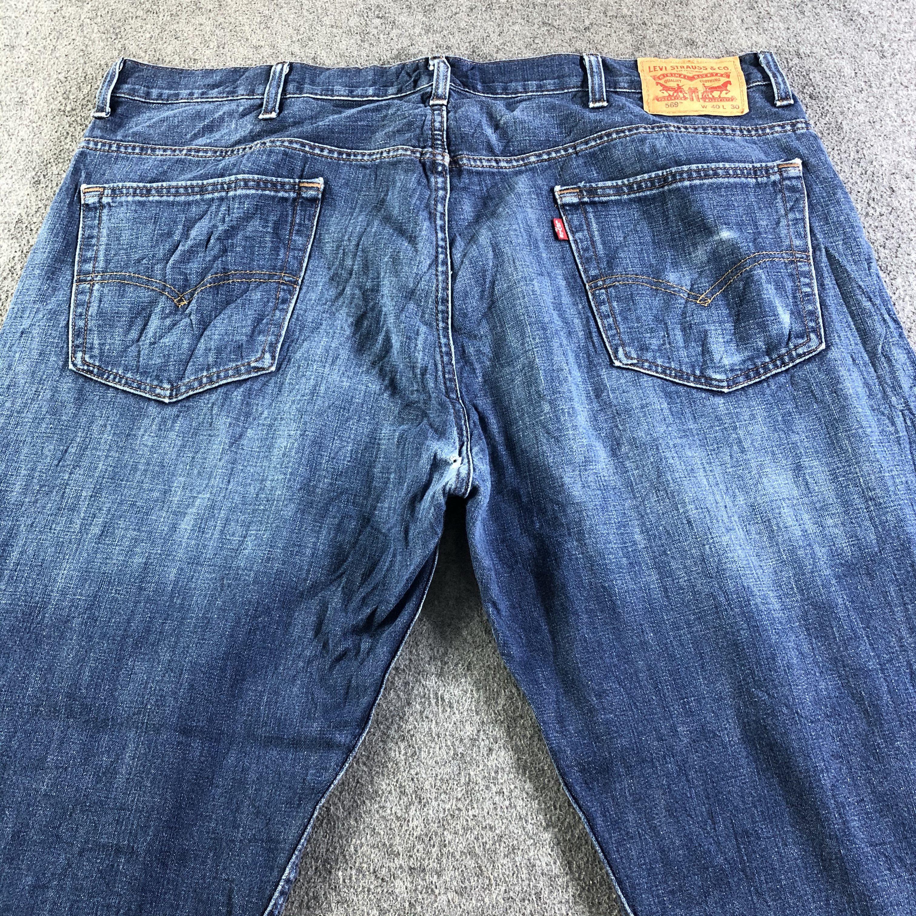 Levi's Vintage Blue Wash Levis 569 Jeans-J4384 Size US 42 / EU 58 - 4 Thumbnail